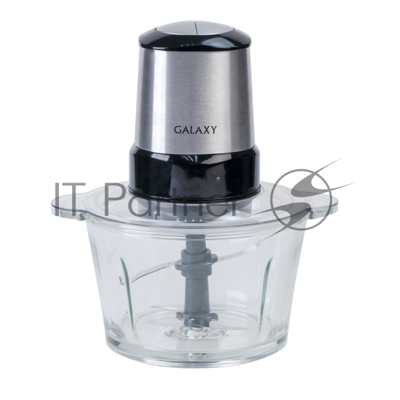 Измельчитель электрический Galaxy Line GL 2355, серебристый с черным, стеклянная чаша 1,5 л, 400 Вт, импульсный режим