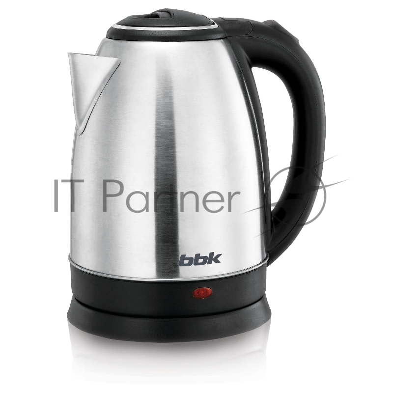 Электрочайник BBK EK1760S серебристый/черный, 1.7 л, 2200 Вт, скрытый нагревательный элемент