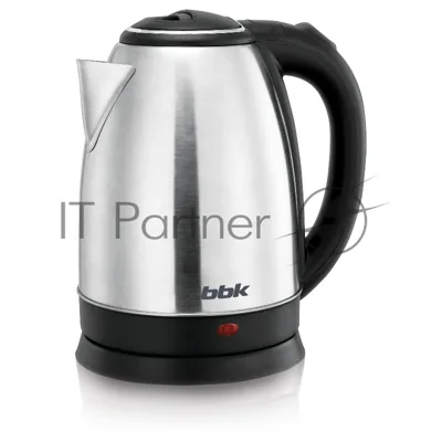Электрочайник BBK EK1760S серебристый/черный, 1.7 л, 2200 Вт, скрытый нагревательный элемент