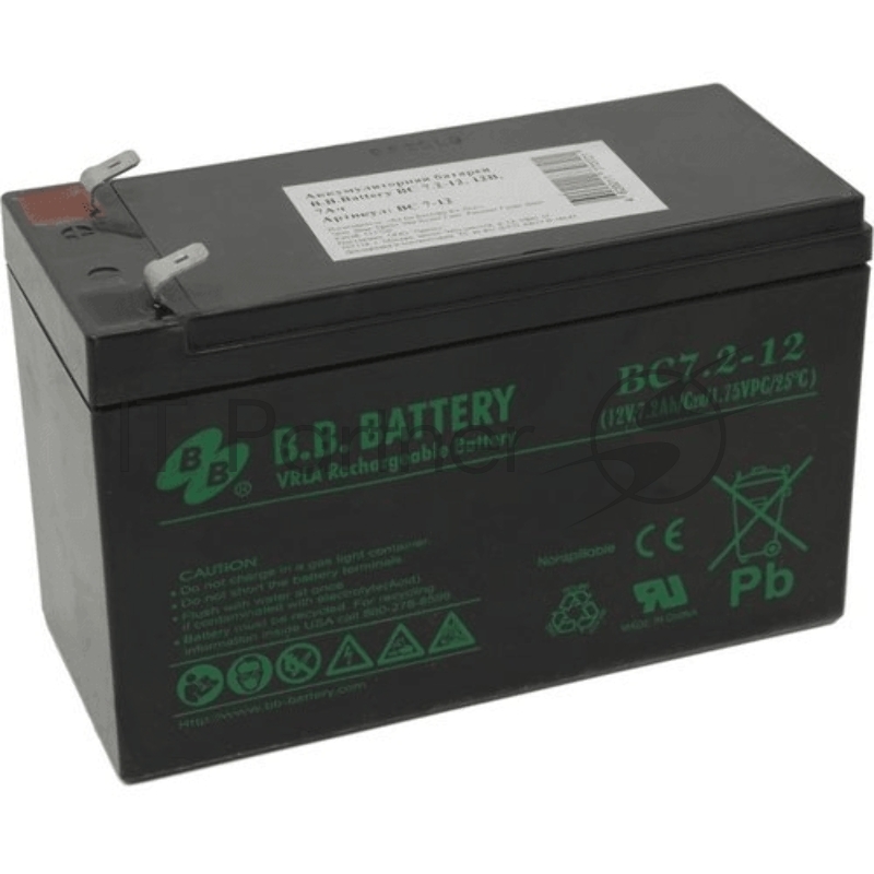 Батарея для ИБП B.B.Battery BC 7.2-12 (12V 7.2Ah)