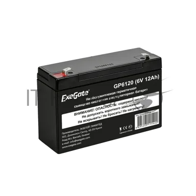 Батарея для ИБП ExeGate GP6120 (6V 12Ah), клеммы F1