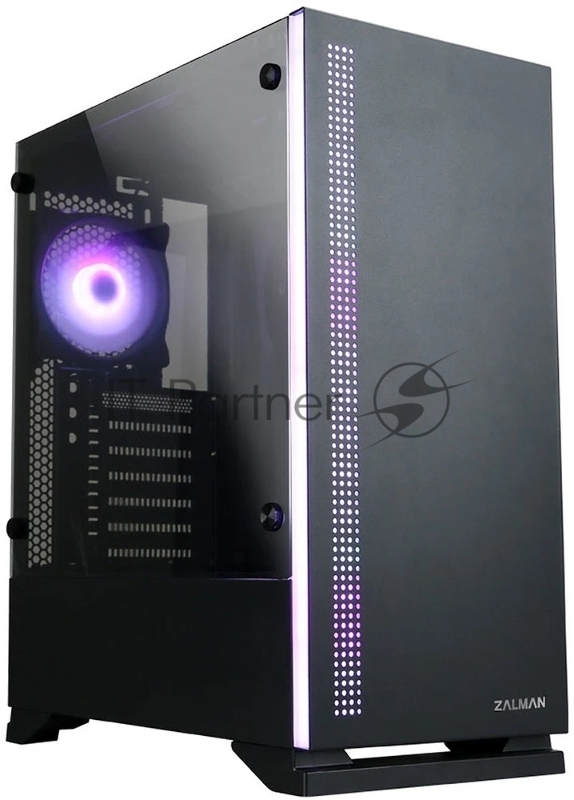Компьютерный корпус ZALMAN S5, ATX, BLACK, WINDOW, 2xCOMBO (3.5" or 2.5"), 4x2.5", 2xUSB 2.0, 1xUSB 3.0, FRONT 1x120мм, REAR 1x120мм RGb