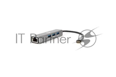 USB-концентратор VCOM DH311A USB Type-C, RJ-45/USB 3.0, USB