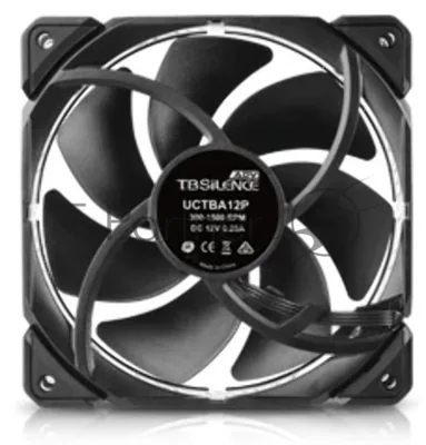 Вентилятор корпусной Enermax T.B. Silence ADV, 120 мм, 300-1500 об/мин, 7-15.8 дБ, 4 pin PWM, без подсветки