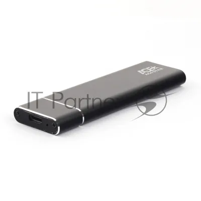Внешний корпус AgeStar M.2 USB 3.0 NGFF (B-key) AgeStar 3UBNF5C алюминий, черный/серебристый