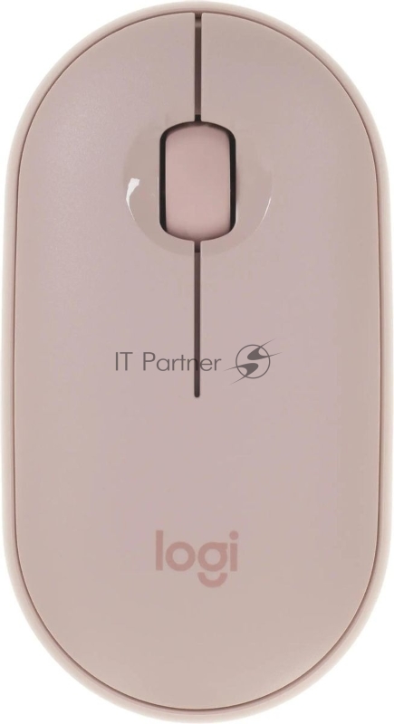 Мышь беспроводная Logitech Pebble M350 розовый, 1000 dpi, радиоканал, Bluetooth, USB, кнопки - 3