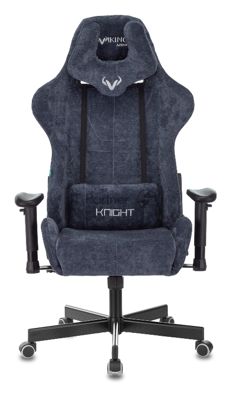 Кресло Бюрократ VIKING KNIGHT LT27 FABRIC синий, ткань, 120 кг, механизм качания