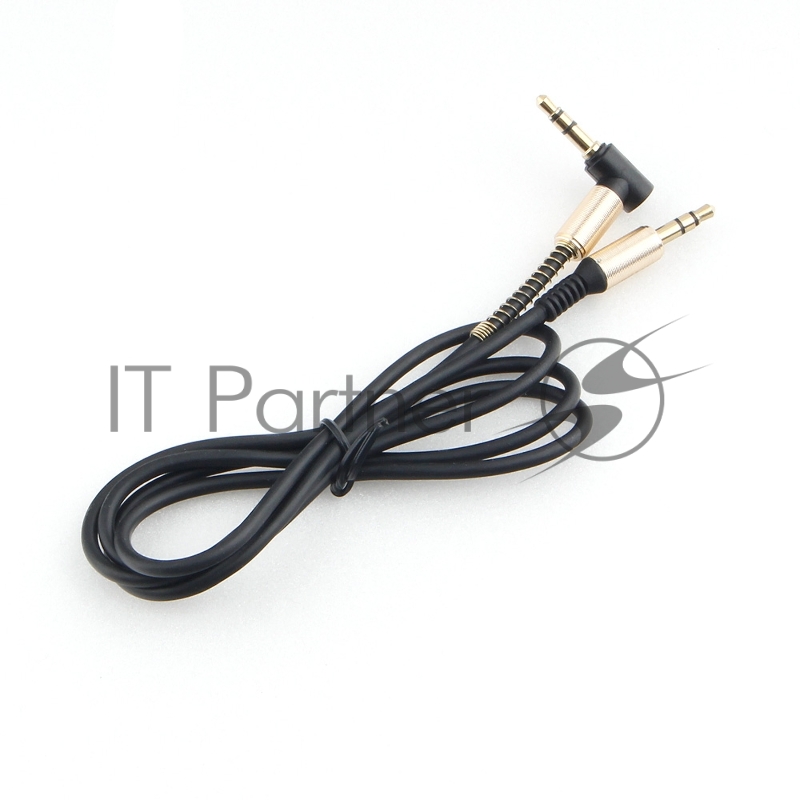 Кабель Cablexpert аудио 90˚ CCAB-02-35MML-1MB. 3.5 Jack (M)/3.5 Jack (M), черный, 1м, блистер