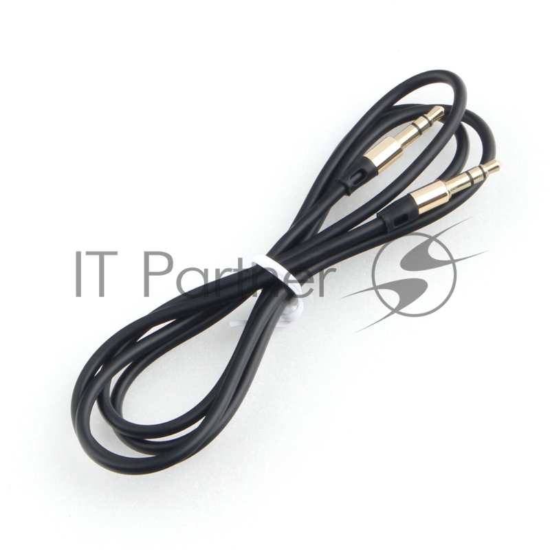 Кабель аудио Cablexpert CCAB-01-35MM-1MB, 3.5 Jack (M)/3.5 Jack (M), черный, 1м, блистер