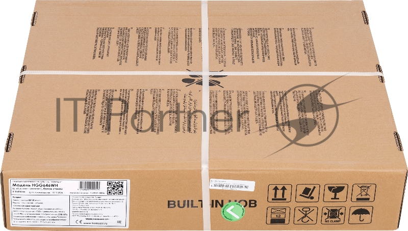 Газовая варочная поверхность HOMSair HGG646WH, 4 конфорки, закаленное стекло, 8200 Вт