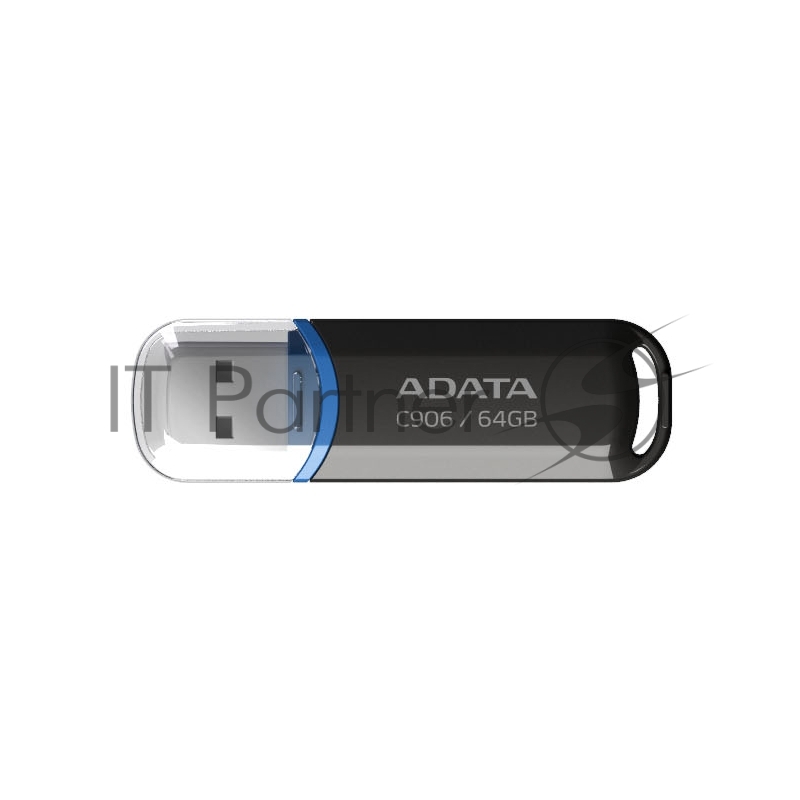Флешка USB ADATA Classic C906 (AC906-64G-RBK), 64Gb, USB 2.0, R/W 15/5, черный/синий