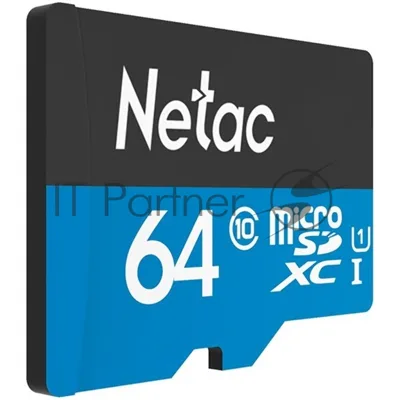 Флеш карта microSDHC 64Gb Netac P500 NT02P500STN-064G-S (без SD адаптера) 80Mb/s