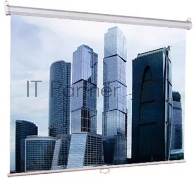 Настенный экран Lumien Eco Picture 127х200 см (рабочая область 121х194 см) Matte White восьмигранный корпус, возможность потолочн./настенного крепления, уровень в комплекте, 16:10 (треугольная упаковка)
