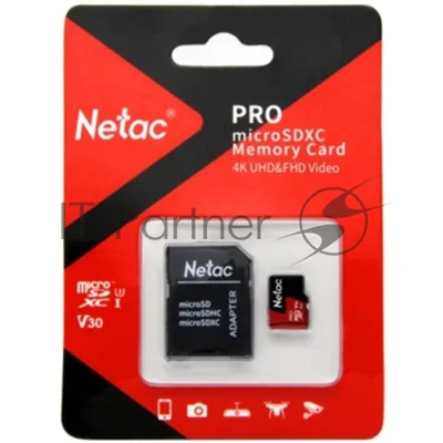 Флеш карта MicroSD card Netac P500 Extreme Pro 128Gb, retail version w/SD adapter