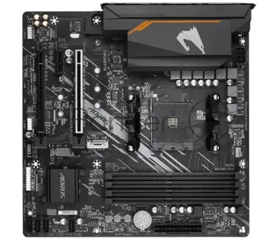 Материнская плата Gigabyte B550M AORUS ELITE, AM4, AMD B550, 4xDDR4, 4xSATA, 2xM.2, 2xPCIe x16, HDMI, DVI, 1xGb LAN, 8xUSB, 3x3.5 мм, 7.1, microATX