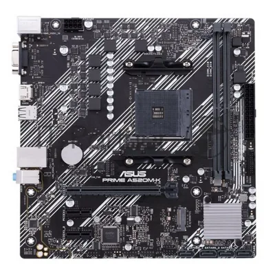 Материнская плата ASUS PRIME A520M-K, AM4, AMD A520, 2xDDR4, 4xSATA, 1xM.2, 1xPCIe 3.0 x16, HDMI, D-Sub, 1x1Gb LAN, 3x3.5 мм, 7.1, microATX