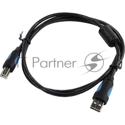 Кабель Vention USB 2.0 AM/BM - 1м. черный VAS-A16-B100