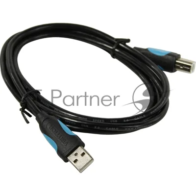 Кабель Vention USB 2.0 AM/BM - 1,5 м. черный VAS-A16-B150