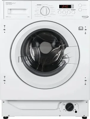 Стиральная машина встраиваемая HOMSair WMB1486WH белый, загрузка фронтальная 8 кг, 1400 об/мин, класс A