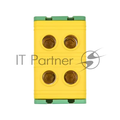 Клемма силовая вводная двойная КСВ 16-50 желто-зеленая EKF PROxima plc-kvs2-16-50-y-green EKF