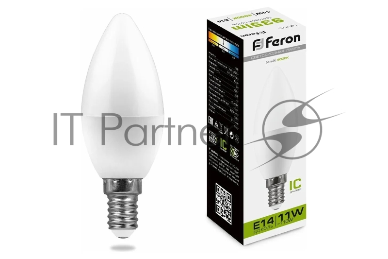 Лампа светодиодная Feron LB-770 11W 230V E14 4000K свеча