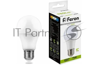 Лампа светодиодная Feron LB-91 7W 230V E27 4000K A60