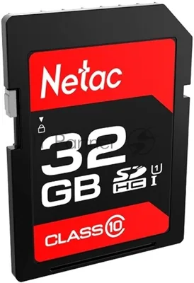 Флеш карта SDHC 32Gb Netac Class 10 UHS-I U1 P600 NT02P600STN-032G-R