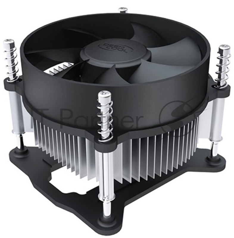 Кулер для процессора DEEPCOOL CK-11508 PWM черный, 92 мм, алюминий, 2200 об/мин, 30.1 дБ, 4 pin, 65 Вт, 70 мм