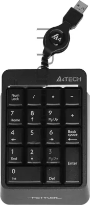 Числовой блок проводной A4Tech Fstyler FK13, USB, серый