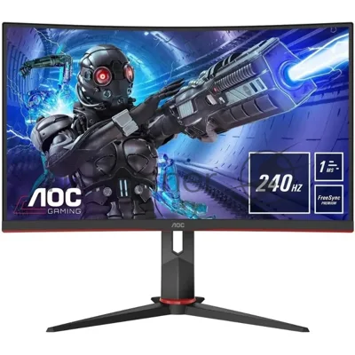 Монитор 31.5" AOC C32G2ZE/BK VA 1920x1080, 240 Гц, 4 мс, 16:9, 300 кд/м2, 2xHDMI, 1xDP, изогнутый, черный
