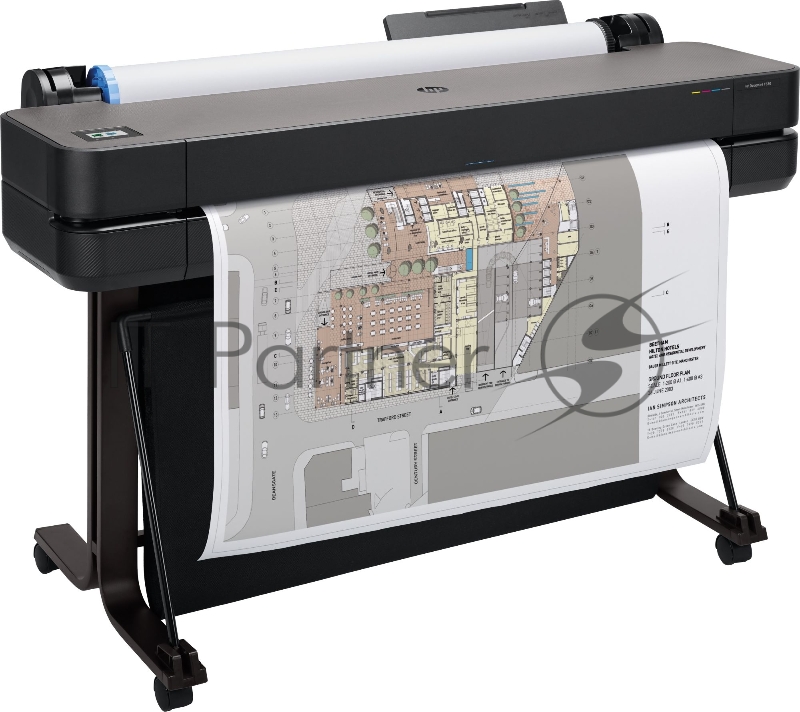 Плоттер струйный HP Designjet T630 (5HB11A/5HB11D), A0, 36", цветной, 914 мм, 2400x1200 dpi, USB, Gigabit Ethernet, WiFi