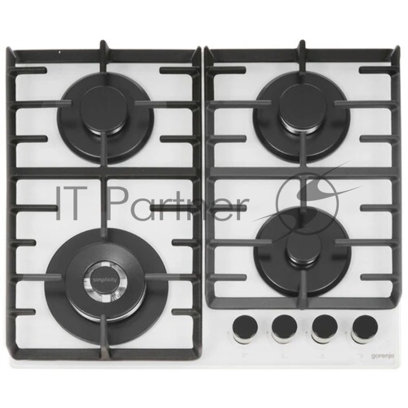 Газовая варочная поверхность Gorenje GTW642SYW, 4 конфорки, закаленное стекло, 8150 Вт