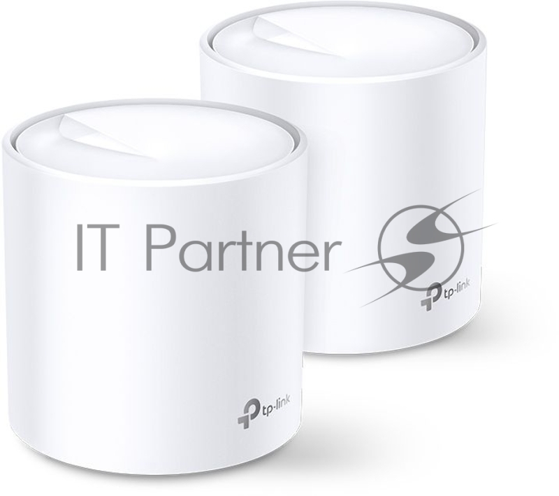Система TP-Link Mesh AX3000 Whole Home Wi-Fi System, Wi-Fi 6, 2402Mbps (4 streams) at 5GHz and 574Mbps (2 streams) at 2.4GHz, 2 Gigabit ports of each unit, support OFDMA, MU-MIMO, 802.11k/v/r seamless roaming, support WPA3, HomecareTM system, easy setup and manageme