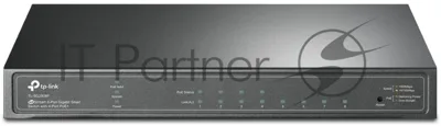 Коммутатор TP-Link JetStream 8-Port Gigabit Smart Switch with 4-Port PoE+, 4× Gigabit PoE+ Ports, 802.3at/af, 62 W PoE Power, Desktop Steel CaseIntegration with Omada SDN Controller, 802.1Q VLAN, STP/RSTP/MSTP, IGMP Snooping, 802.1p/DSCP QoS, ACL, 802.1x, Radius/Tac