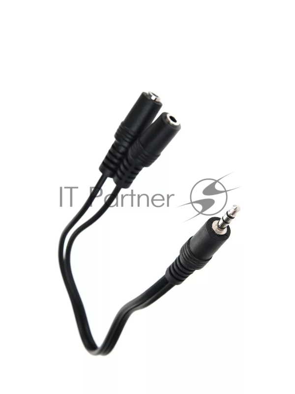 Кабель-адаптер 3.5ST(M)/2*3.5 ST(F), 0.2метра VCOM CV203