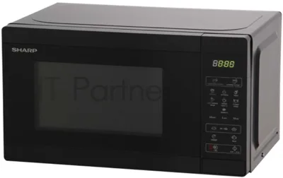 Микроволновая печь Sharp R-2800RK черный, 20 л, 800 Вт, переключатели - сенсор
