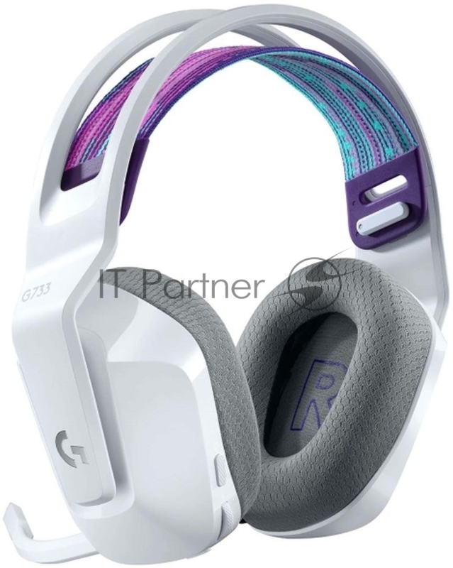 Гарнитура беспроводная LOGITECH G733 LIGHTSPEED Wireless RGb Gaming Headset - белый - 2.4GHZ - EMEA