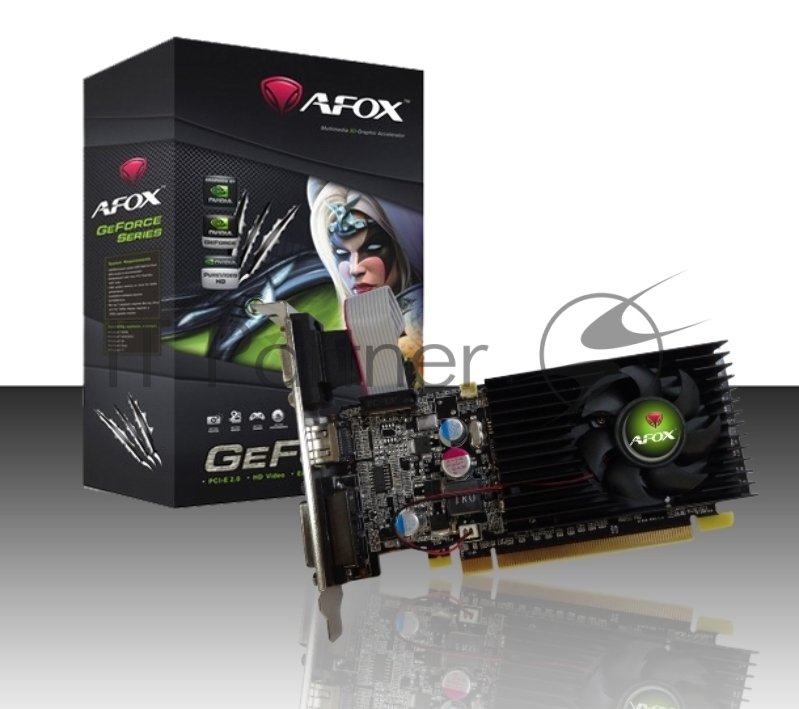 Видеокарта AFOX GeForce GT 210, 1 GB DDR2, 64 bit, HDMI, DVI, VGA, GPU 589 MHz
