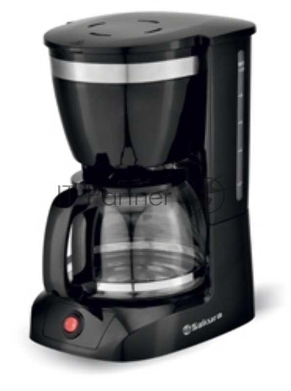 Кофеварка капельная Sakura SA-6109BK черный, исп. кофе - молотый, 1,25 л, 800 Вт