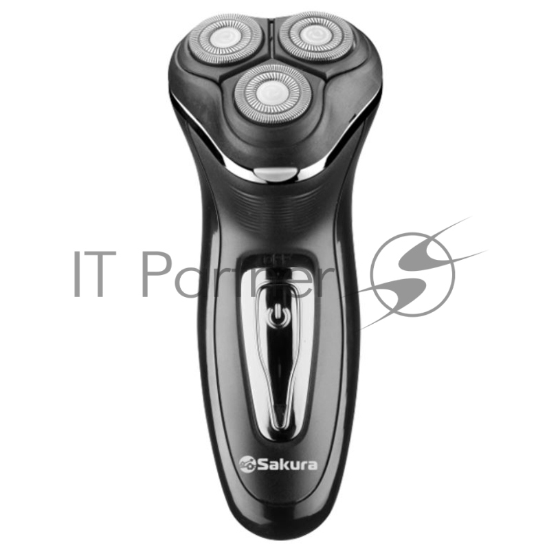 Электробритва Sakura SA-5417BK 3гол триммер сух.бритье аккум