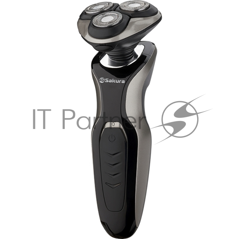 Электробритва Sakura SA-5421BS 3гол 2триммера сух.бритье аккум
