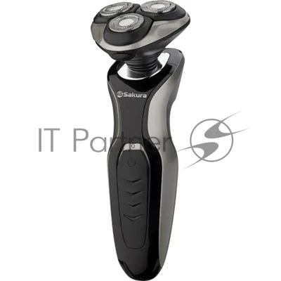Электробритва Sakura SA-5421BS 3гол 2триммера сух.бритье аккум