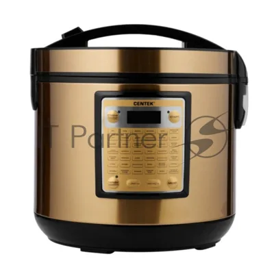 Мультиварка Centek CT-1495 Ceramic черный/золотистый, 5.0 л, 900 Вт, кнопки, 42 программы