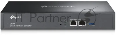 Контроллер TP-Link Omada hardware Controller OC300, 2 gigabit ethernet ports, 1 USB 3.0 port, managed up to 500 Omada Access Points/Switch/Gateway, support batch configuration, firmware upgradation, intelligent network monitoring and captive portal, easy management via Omada APP/Web UI/Cloud access.