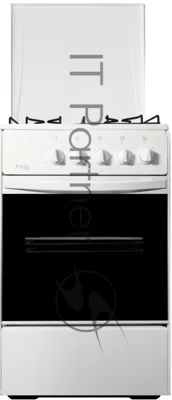 Плита газовая Лада Nova RG 24044 W белый, конфорок 4 газовых, духовка 50 л, 50 см x 85 см x 60 см