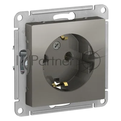 Розетка с/з, 16А, механизм ATN000943 Schneider Electric Сталь