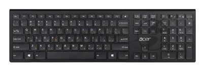 Клавиатура беспроводная Acer OKR020, USB, Радиоканал, черный