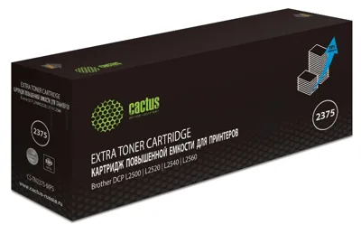 Картридж лазерный Cactus CS-TN2375-MPS черный (10400 стр.) для Brother DCP L2500/L2520/L2540/L2560