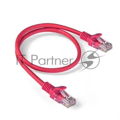 Патч-корд ExeGate EX286378RUS UTP-RJ45-RJ45-5e-0,5M-LSZH-RD, UTP, cat.5e, LSZH, 0.5м, красный