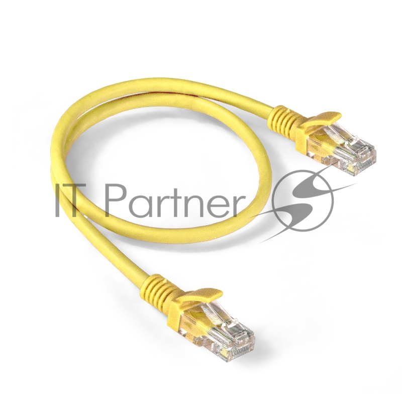 Патч-корд ExeGate EX286376RUS UTP-RJ45-RJ45-5e-0,5M-LSZH-YL, UTP, cat.5e, LSZH, 0.5м, желтый